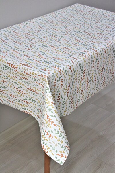 DedeEvTekstil مفرش طاولة من القماش الزيتي PVC قابل للمسح مبطن بالألياف 1181-1renklidallar