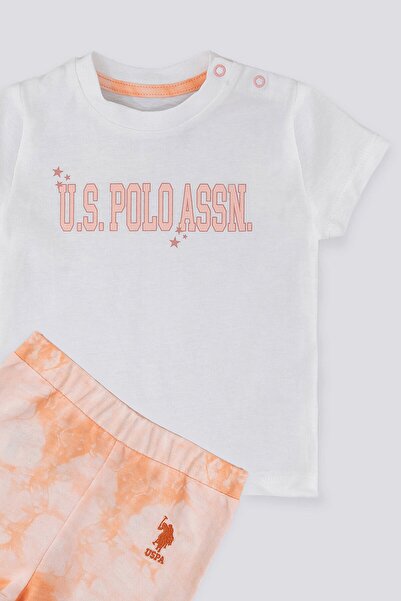 U.S. Polo Assn. U.s. Polo Assn Piquant Cream Krem Somon Bebek Tshirt Takım