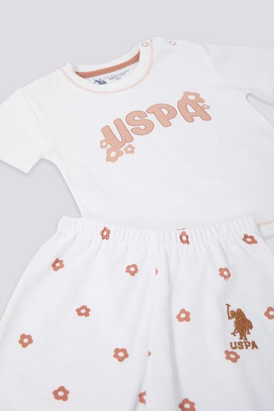 U.S. Polo Assn. Base Polo Assn Light Toning Cream Baby T-shirt Set