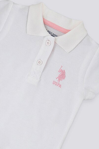 U.S. Polo Assn. Creamy Intensity Beyaz Bebek T-shirt Şort Takım