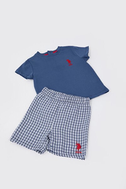 U.S. Polo Assn. U.s. Polo Assn Dot Embroidery Lacivert Bebek Tshirt Takım