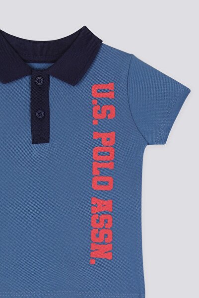 U.S. Polo Assn. U.s. Polo Assn Azure Mavi Bebek Polo Yaka Tshirt Takım
