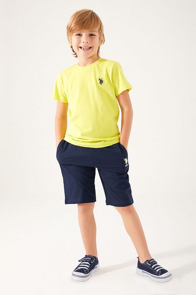 U.S. Polo Assn. Base. Polo Assn Live Naturals Yellow Boy Bermuda Suit
