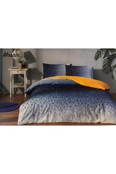 Özdilek Mosaic Çift Kişilik Nevresim Takımı Lacivert
