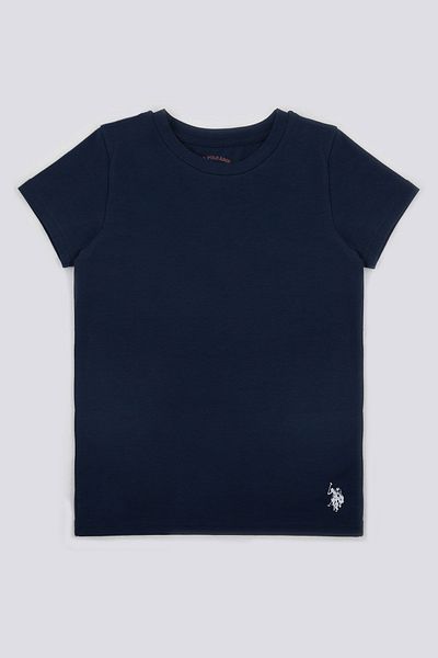 U.S. Polo Assn. Base. Polo Assn Solid Color Navy Blue Boy's Undershirt
