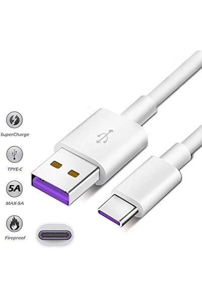 CLEAN-TECH Huawei Uyumlu Orjinal Supercharge Type C Şarj Aleti Cihazı 22.5w Hızlı Süper Şarj