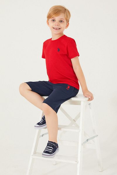 U.S. Polo Assn. Base. Polo Assn Live Naturals Red Boy Bermuda Suit