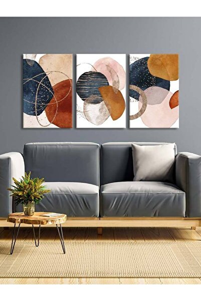 Voovart Kanvas Duvar Tablosu 3'lü Canvas Tablo Seti - Voov4071