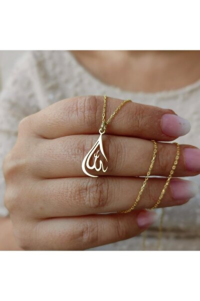 N!da Jewelry 925 Ayar Gümüş Allah Kolye