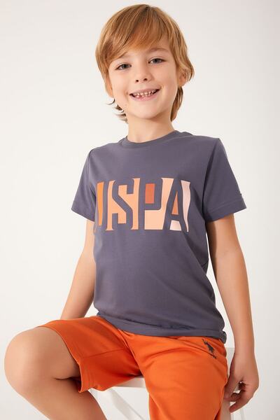 U.S. Polo Assn. Color Transition Anthracite Boy's Bermuda Suit