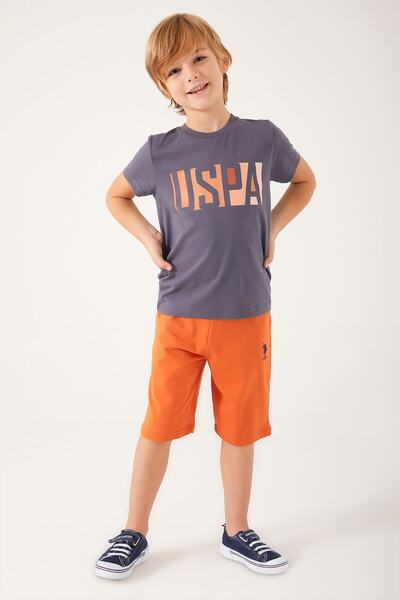 U.S. Polo Assn. Color Transition Anthracite Boy's Bermuda Suit