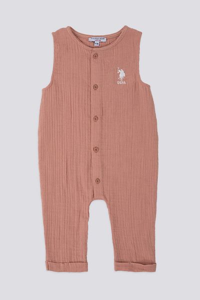 U.S. Polo Assn. Salopeta maro pentru bebelusi