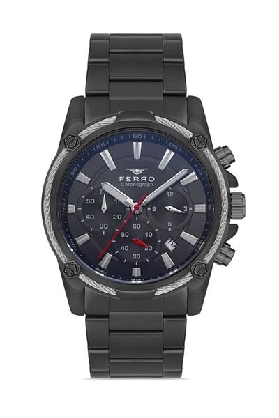 FERRO Fm31300a-v 44 Mm Fume Color Men's Wristwatch