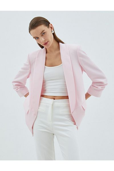 Koton Blazerjacke mit 3/4-Ärmeln und Taschendetail