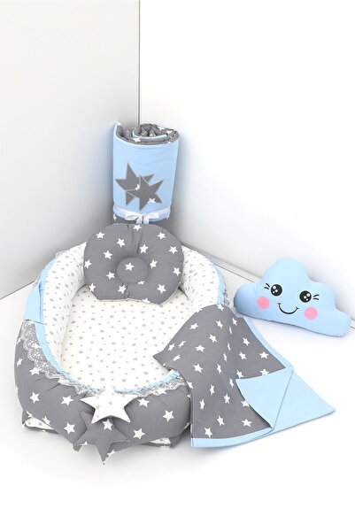 Umaybebek 5 Parça - Babynest, Bebek Uyku Yatağı, Baş Yastık, Bebek Pikesi, Yo...