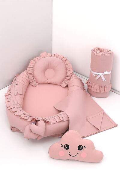 Umaybebek 5 Parça - Babynest, Bebek Uyku Yatağı, Baş Yastık, Bebek Pikesi, Yo...