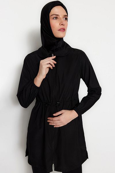 Trendyol Modest Badeanzüge - Schwarz - Unifarben