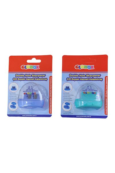 Globox Double Chamber Pencil Sharpener For Jumbo And Regular Pencil Sizes