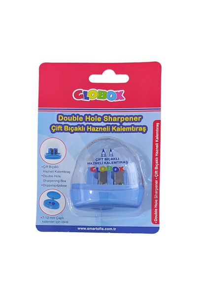Globox Double Chamber Pencil Sharpener For Jumbo And Regular Pencil Sizes