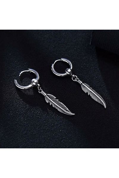 Trenderrs Unisex Hypoallergenic Gothic Punk Stainless Steel Earrings