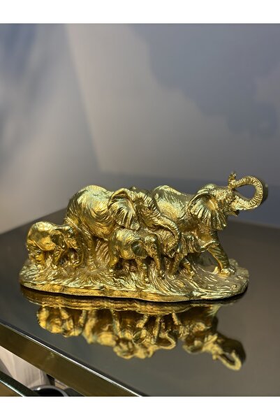 Gözdem Home Dekoratif Fil Ailesi Ev & Ofis Aksesuarı