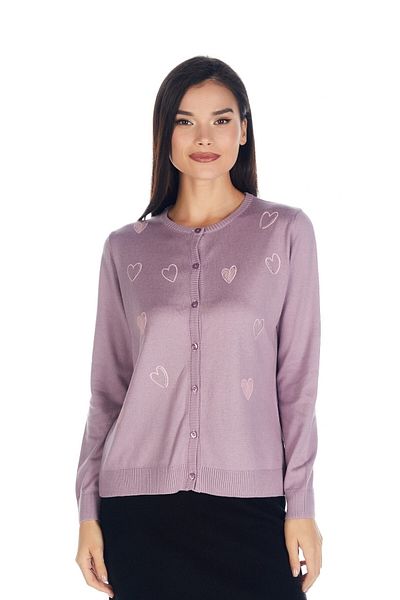 Solo Sparkle of the Heart" Knitwear Knitted Cardigan