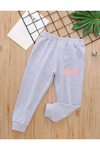 My Blog Graue Jogginghose mit „Dream“-Aufdruck für Kinder
