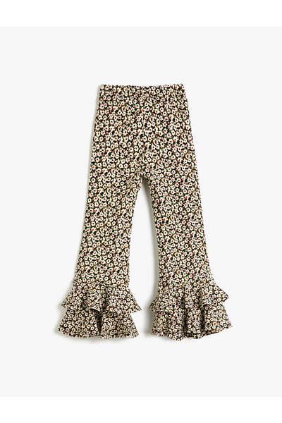 Koton Ausgestellte Hose mit gerüschten Beinen