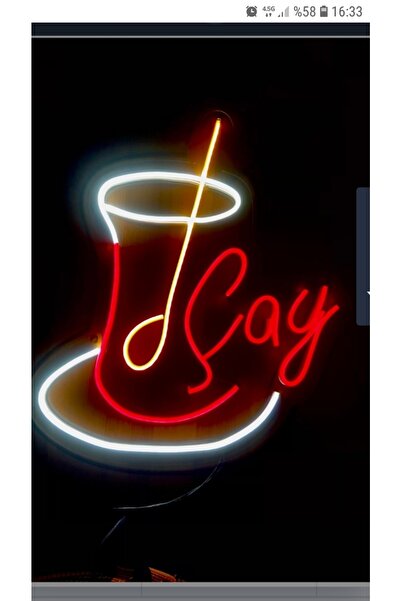 Extremmotif Çay Bardağı Neon Tabela