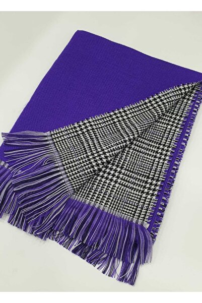 LadyColor Purple Double Sided Plaid Scarf Shawl - Shoulder Shawl