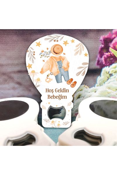 Ege ajans 10 Balloon Opener Magnets (with Name Card and Gelatin)