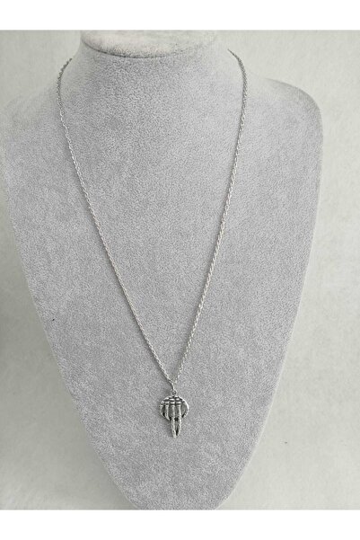 Fugusugu قلادة سلسلة شرابة الهيكل العظمي