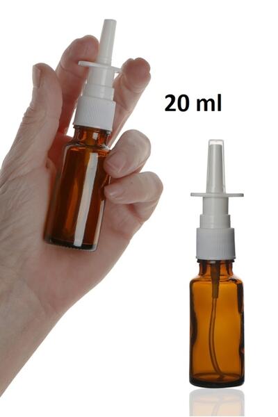 Milea Amber Cam Burun Sprey Şişesi 20 Ml