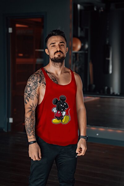 Freeyez Dark Mickey Mouse Gym Fitness Tank Top Athlete
