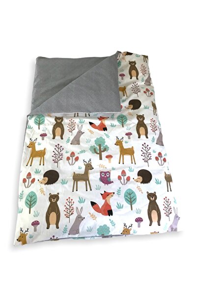 Babynia غطاء لحاف فردي (غطاء لحاف) رمادي طبيعي 120 × 200 سم (إنه مجرد غطاء لحاف)