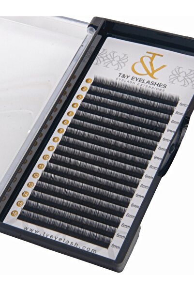 T&Y EYELASH İpek Kirpik , M Kıvrım , 0.07 Kalınlık , 06 mm , T&Y , 16 Sıra