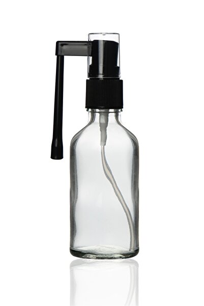 Milea Şeffaf Cam Ağız Boğaz Spreyi Şişesi 50 Ml