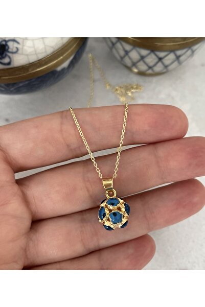 emy by emel luxury silver jewelry Altın Kaplama Nazar Boncuklu Işlemeli Kolye...