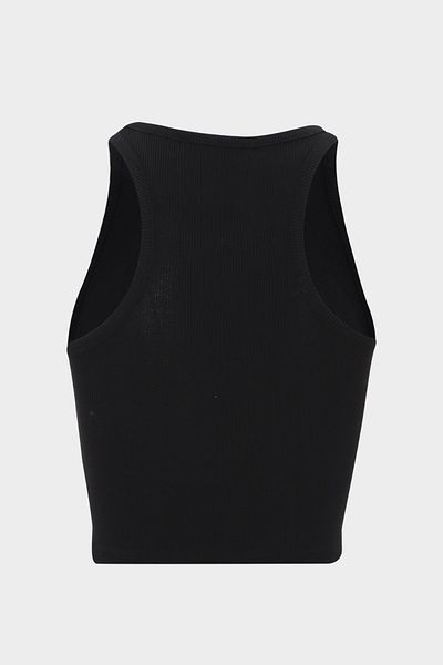 Açelya Okcu Halter Neck Fitted Crop Corded Blouse