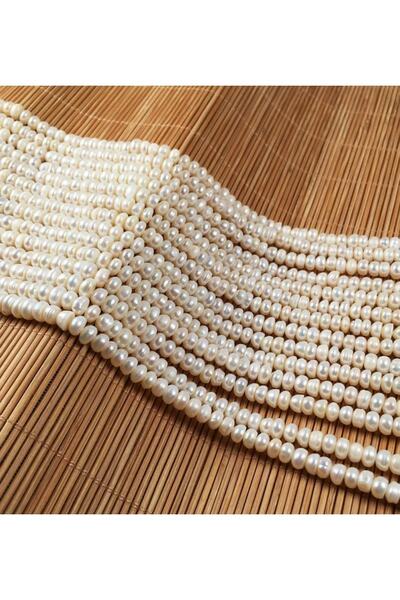 RLX BUJİTERİ Inci Kesik Barok Doğal Inci 6*7 Mm Doğal Taş