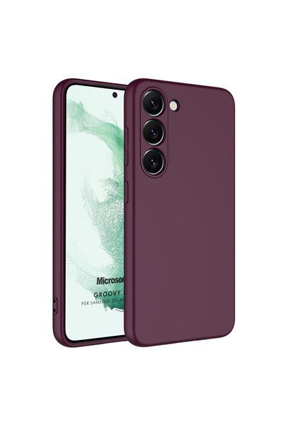 Microsonic Samsung Galaxy S23 Kılıf Groovy Soft Mor
