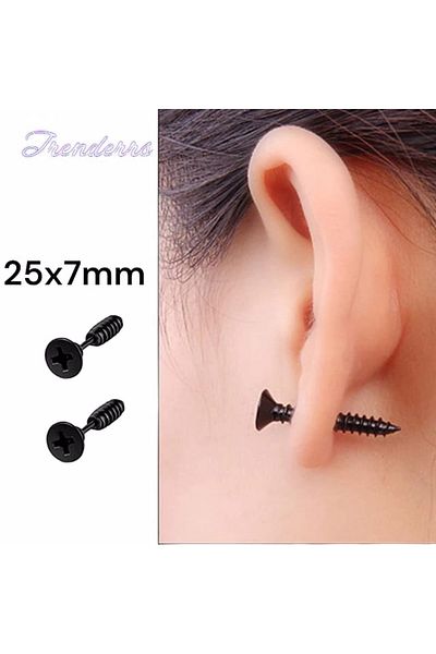 Trenderrs Unisex Hypoallergenic Gothic Punk Stainless Steel Earrings