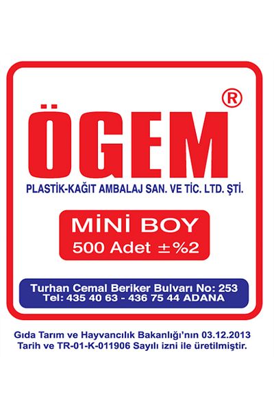 ÖGEM PLASTİK Mini Size 500 Pieces Winter Bag