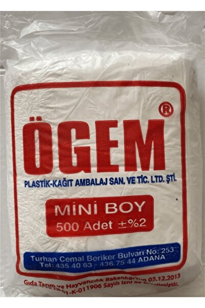 ÖGEM PLASTİK Mini Boy 500 Adet Hışır Poşet