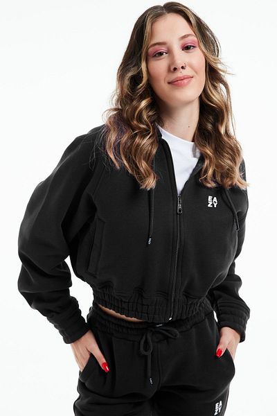 Eazy Co Σετ χειμερινής φόρμας Eazy Women Basic Black Elastic Premium