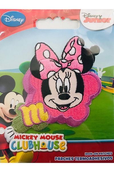 Disney Mickey Mouse زخرفة منسوجة قابلة للالتصاق بالحديد - رقعة - رقعة ميني ماوس 2 (المنتج الأصلي المرخص)