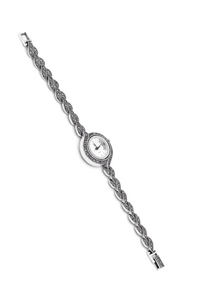 Midyat Nurtaş Gümüş Markazit Taşlı 925 Ayar Gümüş Kadın Kol Saati 201021860