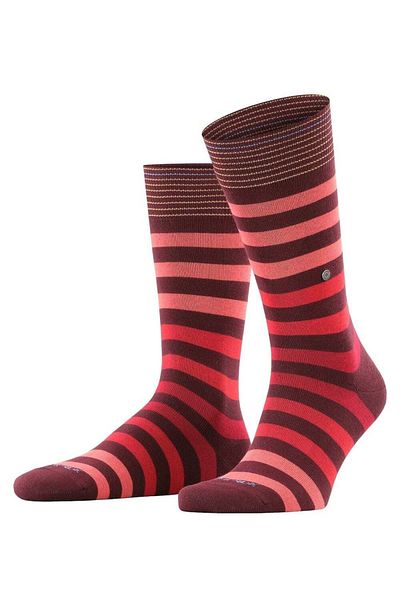 Burlington Herren Socken 3er Pack – Blackpool, Baumwolle, Streifen, Logo, Einheitsgröße