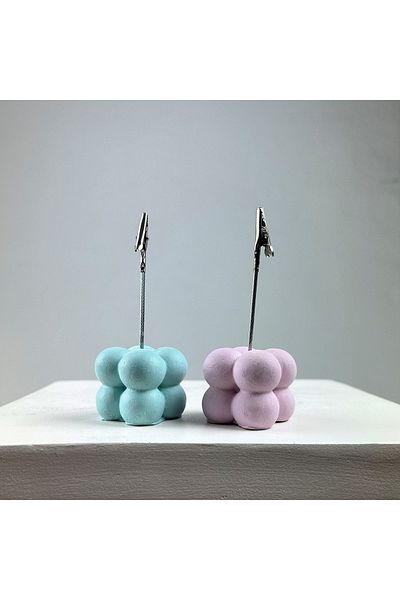 oasis decoration Bubble Note Holder Set of 2 ( Mint - Pink )