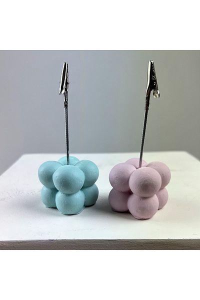 oasis decoration Bubble Note Holder Set of 2 ( Mint - Pink )